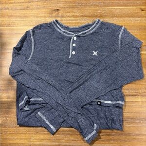 Hurley Men's Dark Blue Long Sleeve Tee